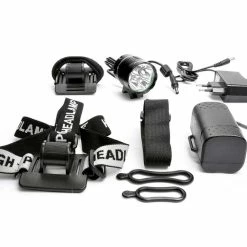 BikePartner – Ekstra Kraftig LED Lygte – 2500 Lumen – Montering På Hjelm Eller Styr