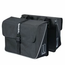 Basil Forte Double Bag – Cykeltasker Til Bag – 35 Liter – Black