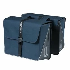 Basil Forte Double Bag – Cykeltasker Til Bag – 35 Liter – Navy Blue