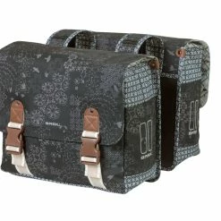 Basil Bohème Double Bag – Cykeltasker Til Bag – 35 Liter – Charcoal
