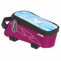 M-Wave Rotterdam Top L – Cykeltaske Til Stel – Velcro Montering – Pink – Str. 1.2 Liter