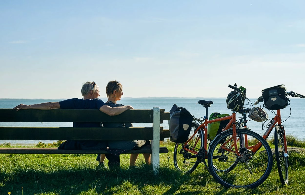 Cykeltasker store -Cykeltasker store par paa cykelferie djursland foto niclas jessen